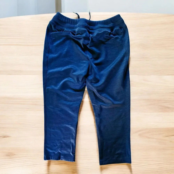 Under Armour Women's Storm Cropped Blue Sweatpants Small Heathered Blue - Picture 2 of 7